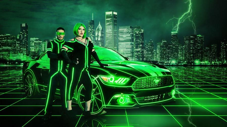 Ford Mustang V6 Tron by Apex Customs '2015